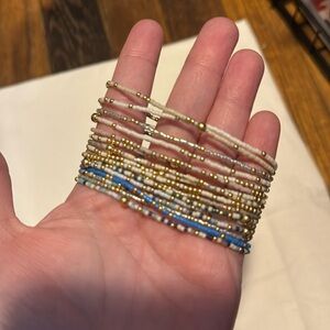 ENewton Lot of 16 Blue and White Hope Unwritten Bracelets